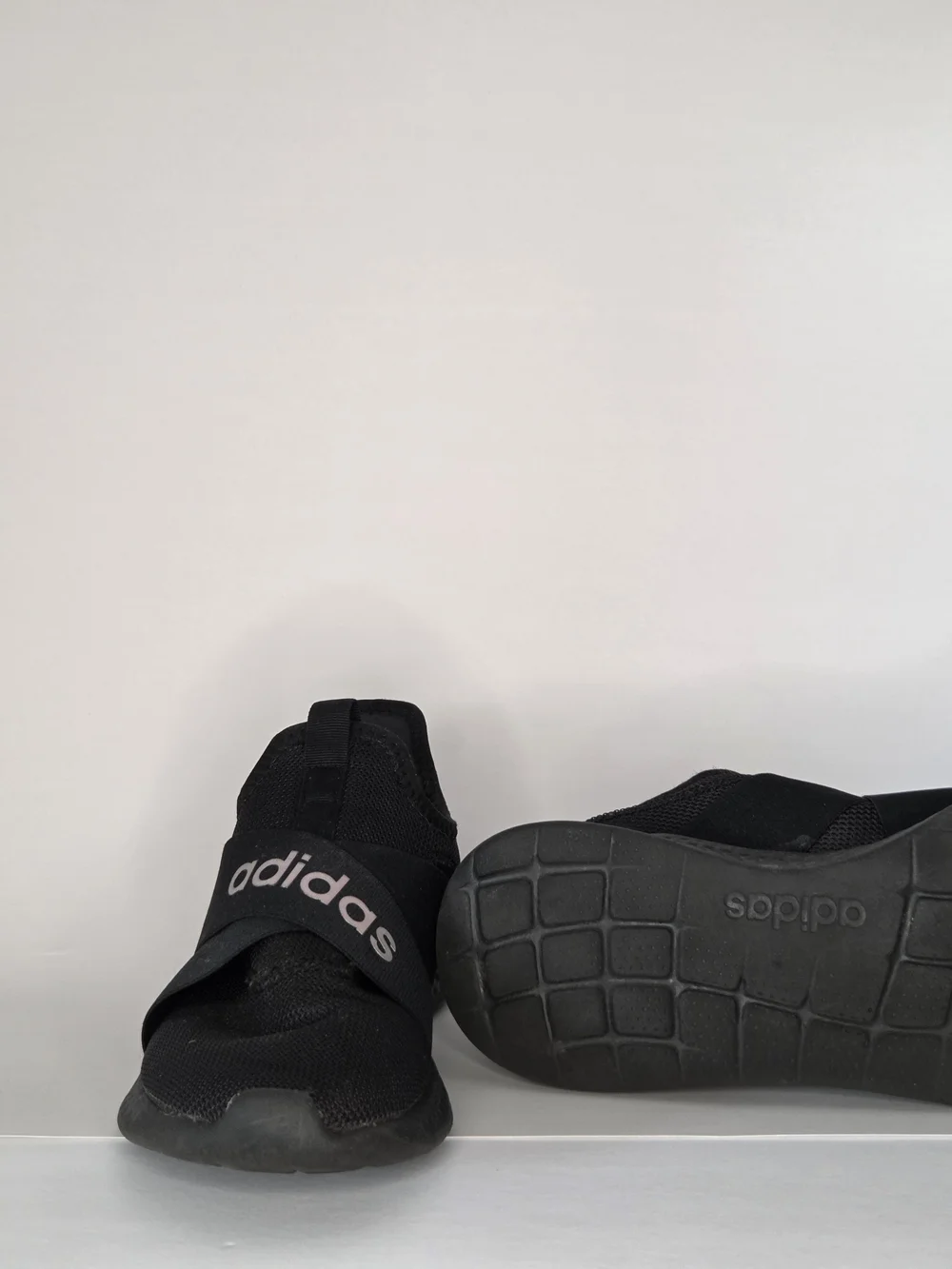 Adidas Slip-On Black Athletic Sneakers